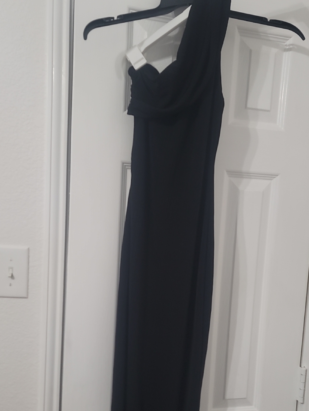 Naked Wardrobe One-Shoulder Ribbed Maxi Dress